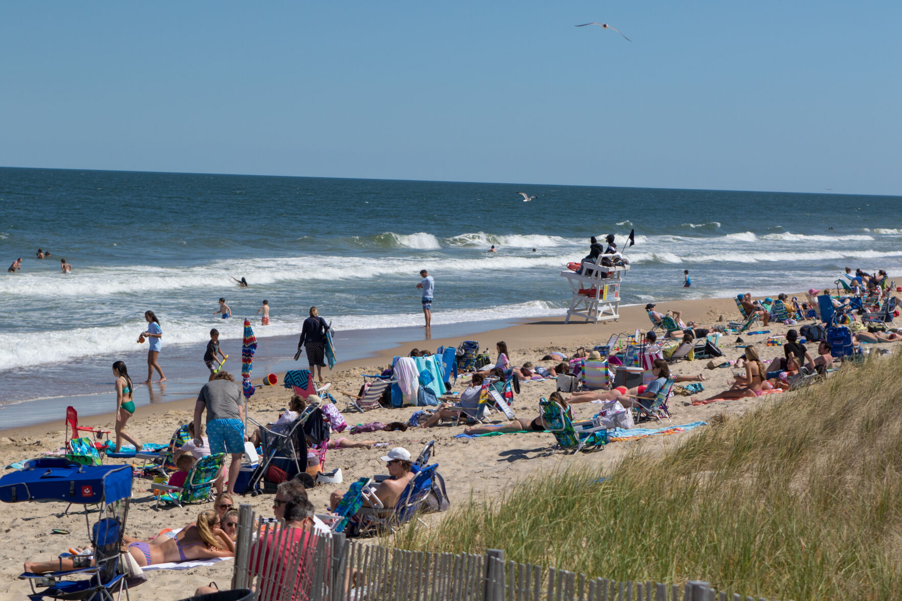 Sunbathers at Bethany